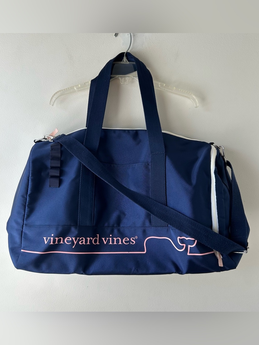 Vineyard Vines For Target Large Weekender Travel Vacay Duffel Bag Navy Pink
